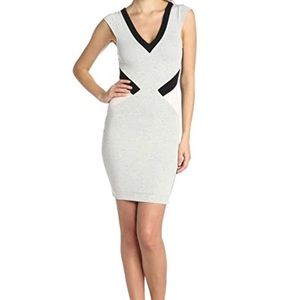French Connection Light Grey Sarah Stretch Dress